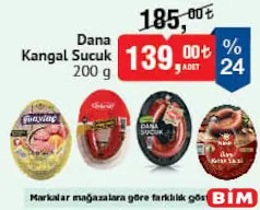 DANA KANGAL SUCUK 200 G fiyat ve kampanya bilgisi